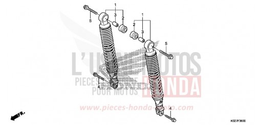 KISSEN, HINTEN SH150ADE de 2014